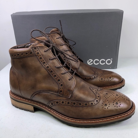 ecco wingtip boot